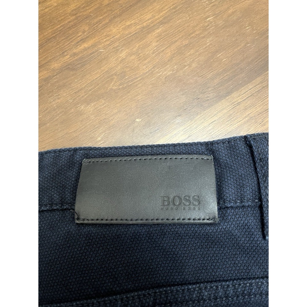 Boss Hugo Boss Men's 34 Navy Blue Stretch Italian Fabric Casual Pants - Picture 12 of 15